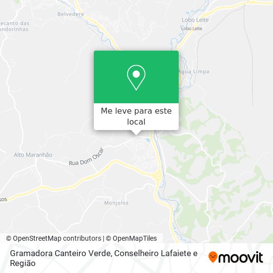 Gramadora Canteiro Verde mapa
