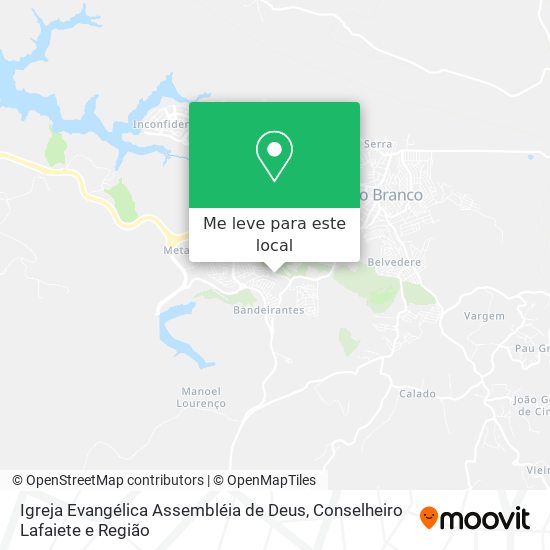 Igreja Evangélica Assembléia de Deus mapa