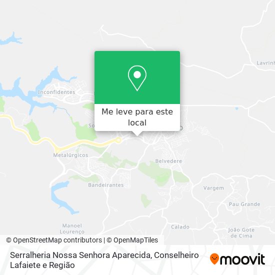 Serralheria Nossa Senhora Aparecida mapa