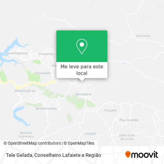 Tele Gelada mapa