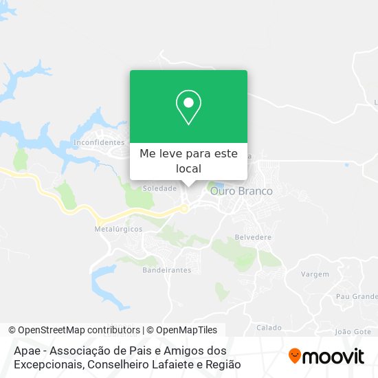Apae - Associação de Pais e Amigos dos Excepcionais mapa