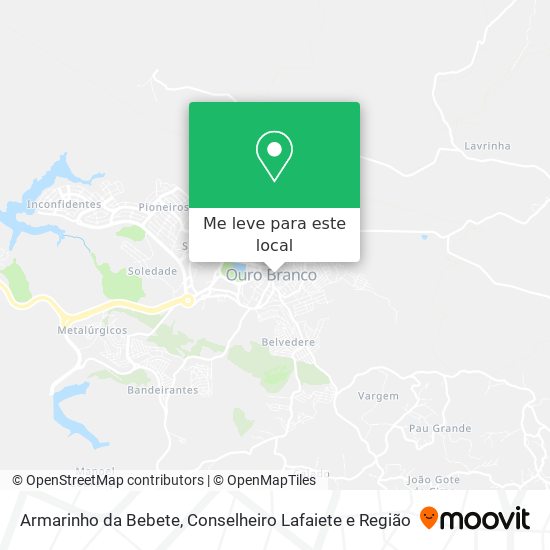 Armarinho da Bebete mapa