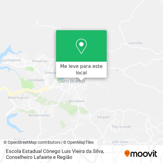 Escola Estadual Cônego Luis Vieira da Silva mapa