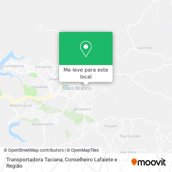 Transportadora Taciana mapa