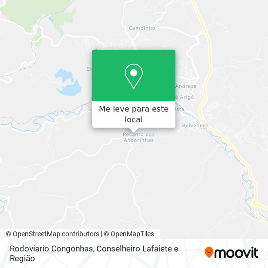 Rodoviario Congonhas mapa