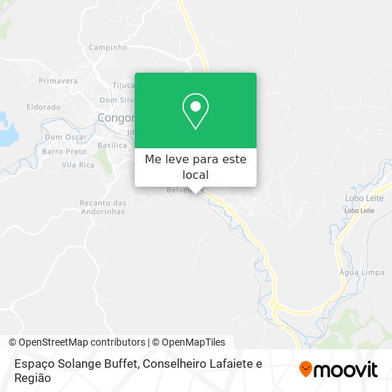 Espaço Solange Buffet mapa
