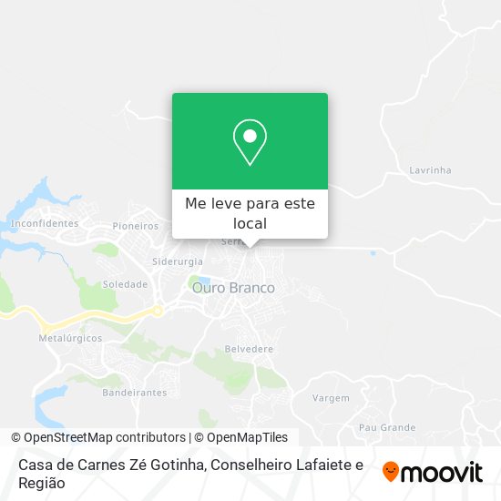 Casa de Carnes Zé Gotinha mapa