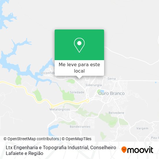 Ltx Engenharia e Topografia Industrial mapa