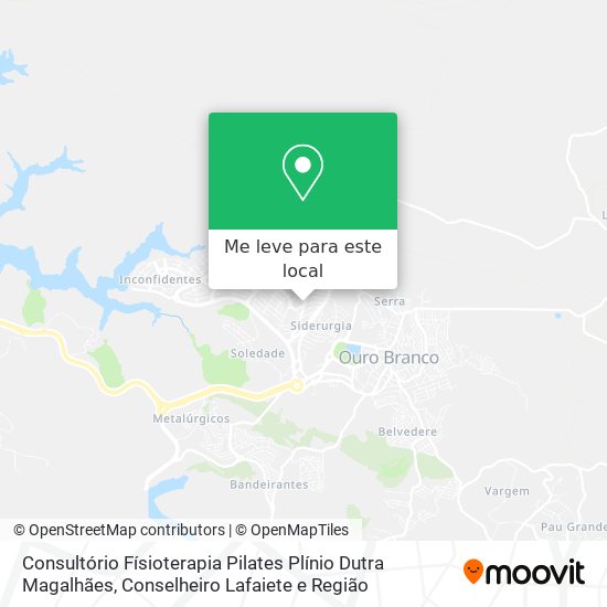 Consultório Físioterapia Pilates Plínio Dutra Magalhães mapa