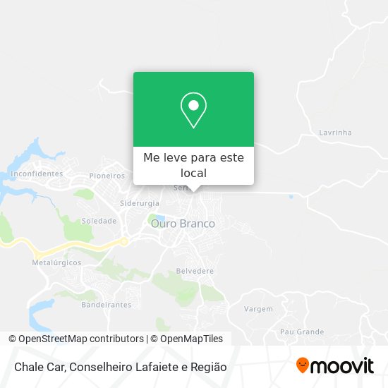 Chale Car mapa