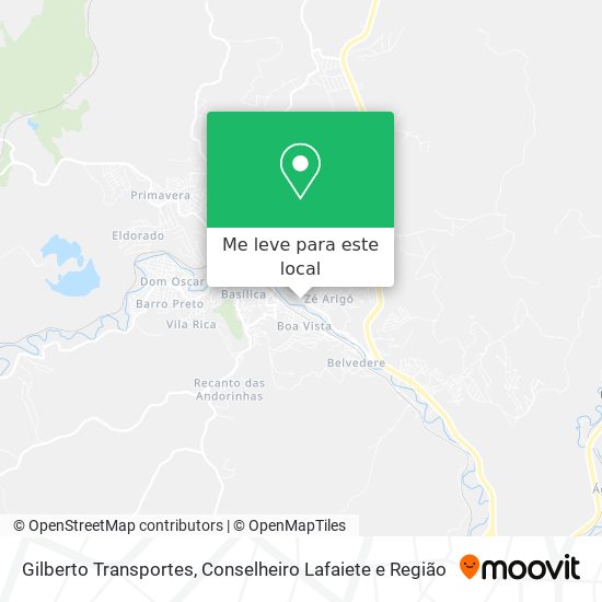 Gilberto Transportes mapa
