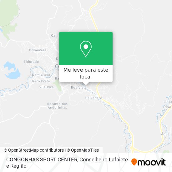 CONGONHAS SPORT CENTER mapa
