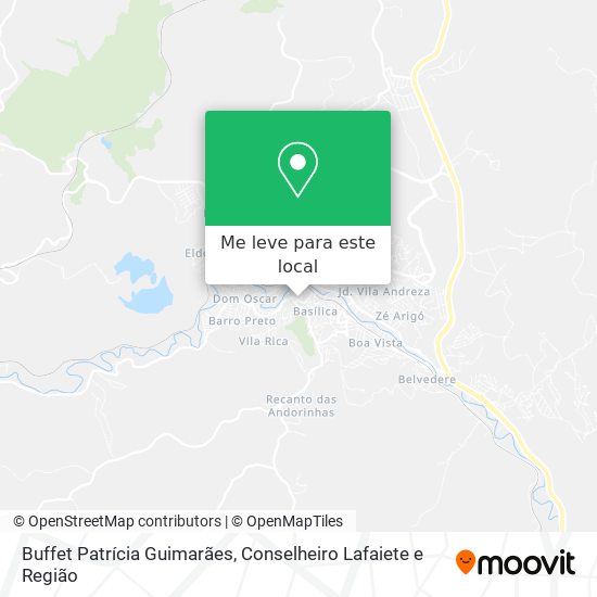 Buffet Patrícia Guimarães mapa