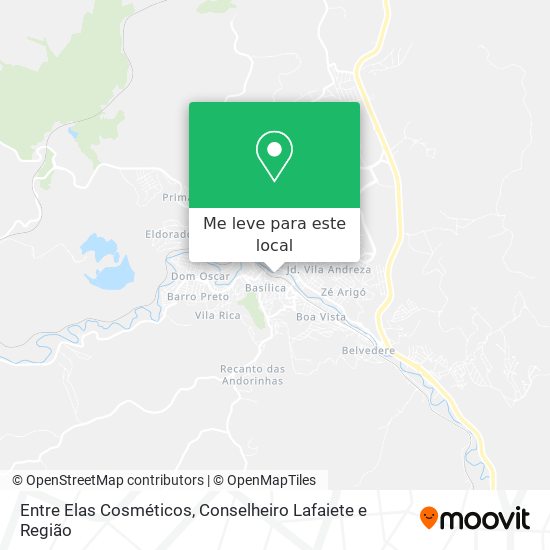 Entre Elas Cosméticos mapa