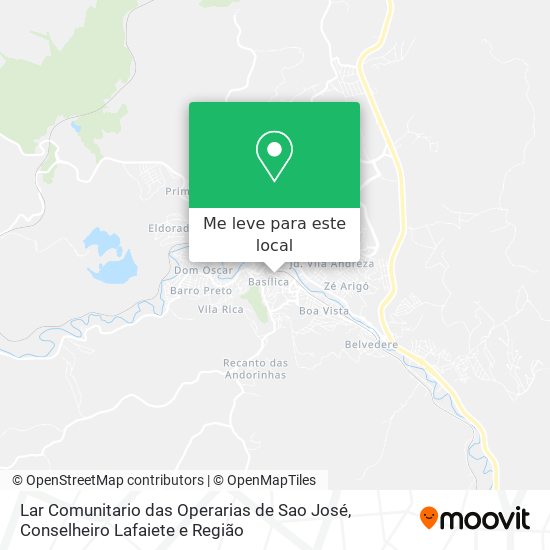 Lar Comunitario das Operarias de Sao José mapa
