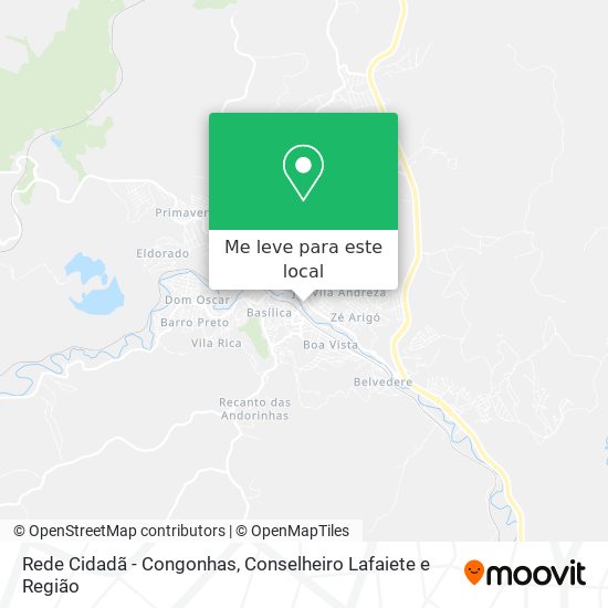 Rede Cidadã - Congonhas mapa