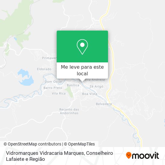 Vidromarques Vidracaria Marques mapa