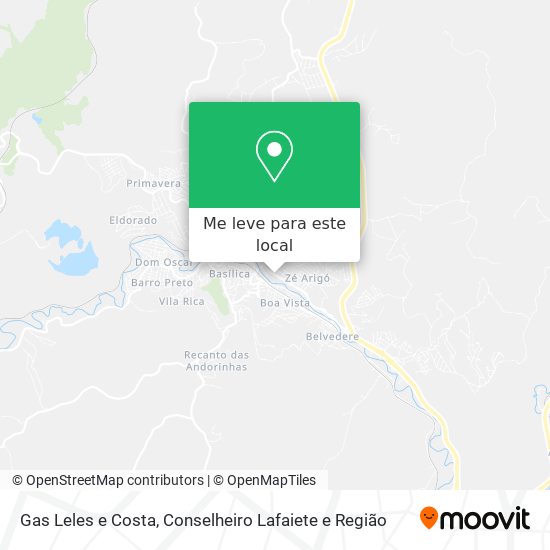 Gas Leles e Costa mapa