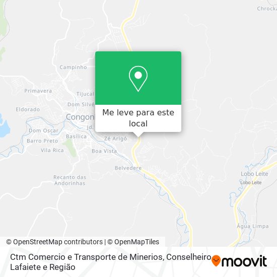 Ctm Comercio e Transporte de Minerios mapa