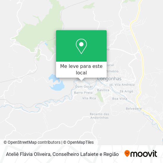 Ateliê Flávia Oliveira mapa