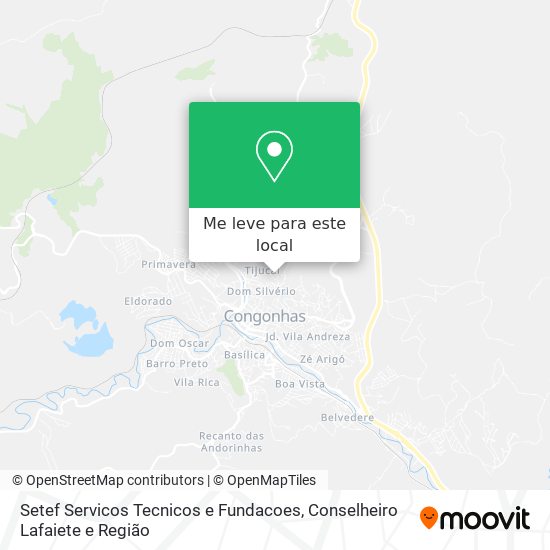 Setef Servicos Tecnicos e Fundacoes mapa