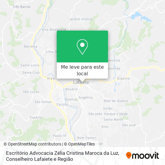 Escritório Advocacia Zélia Cristina Maroca da Luz mapa