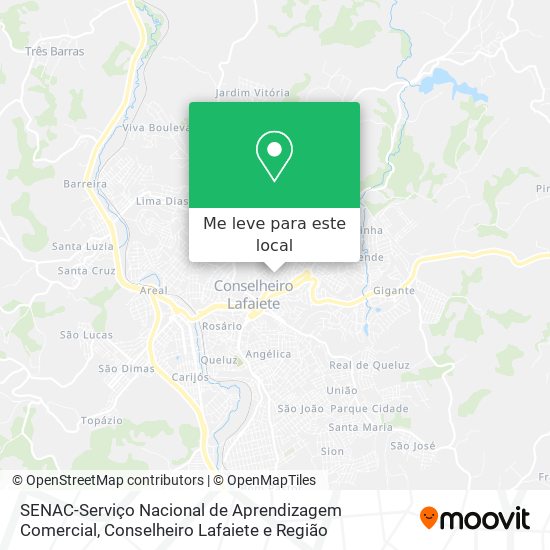SENAC-Serviço Nacional de Aprendizagem Comercial mapa