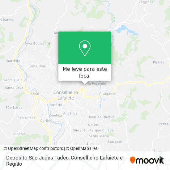 Depósito São Judas Tadeu mapa