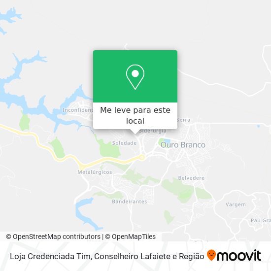 Loja Credenciada Tim mapa