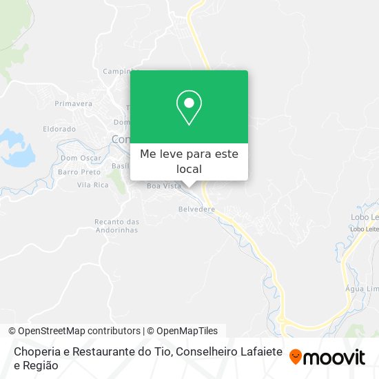 Choperia e Restaurante do Tio mapa
