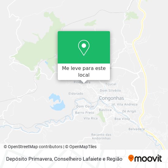 Depósito Primavera mapa