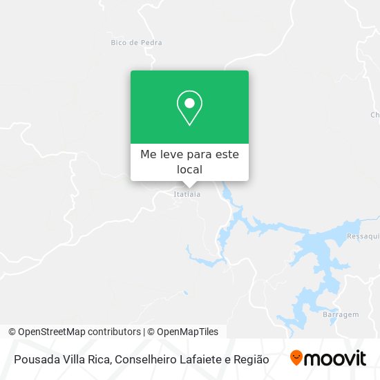 Pousada Villa Rica mapa