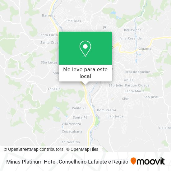 Minas Platinum Hotel mapa