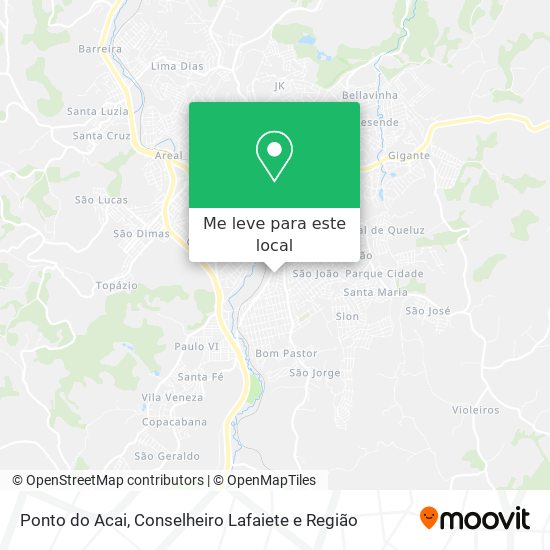 Ponto do Acai mapa