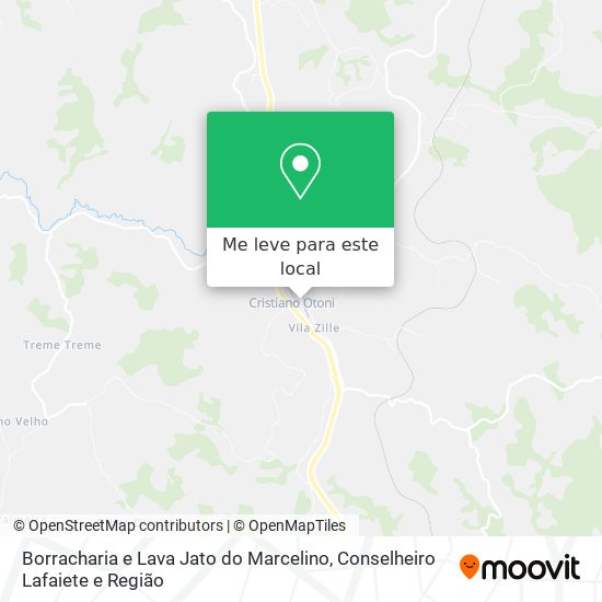 Borracharia e Lava Jato do Marcelino mapa
