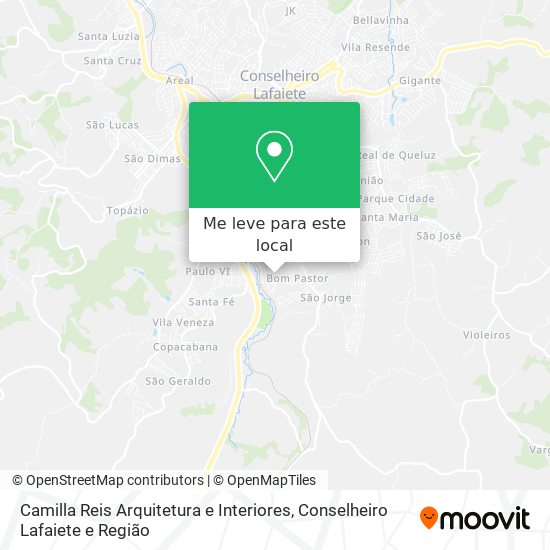 Camilla Reis Arquitetura e Interiores mapa