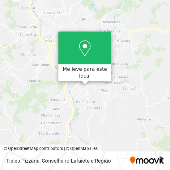 Tieles Pizzaria mapa