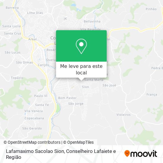 Lafamaximo Sacolao Sion mapa