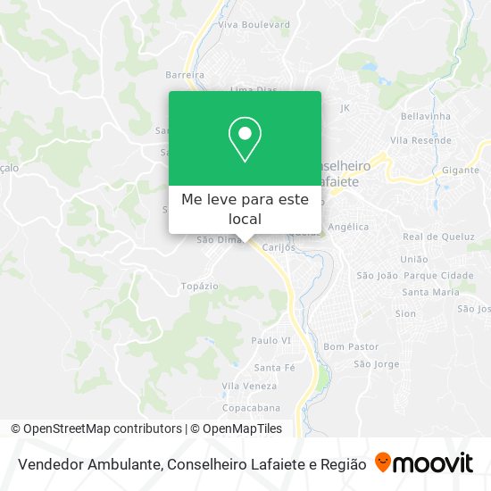 Vendedor Ambulante mapa