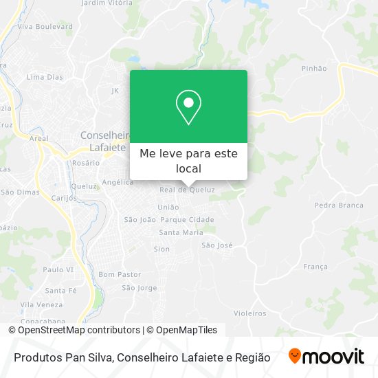 Produtos Pan Silva mapa