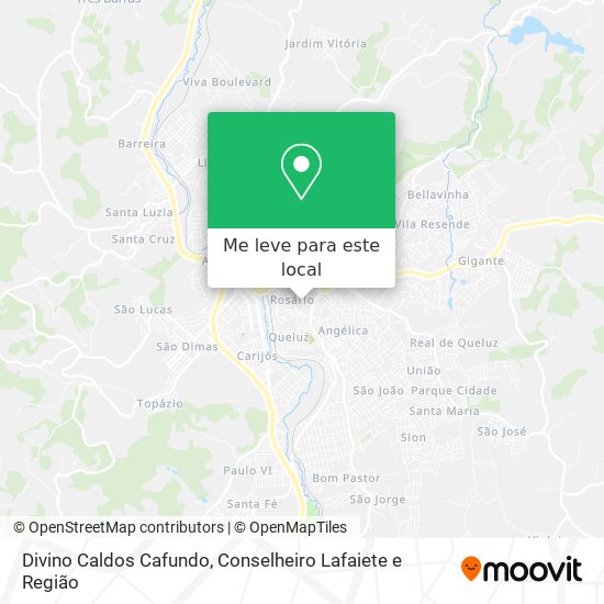 Divino Caldos Cafundo mapa