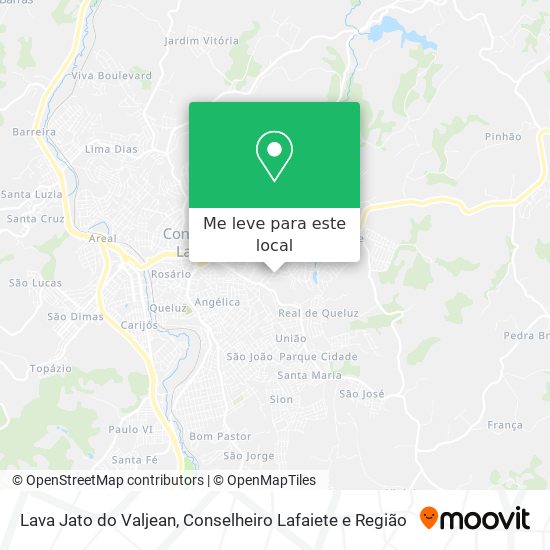 Lava Jato do Valjean mapa