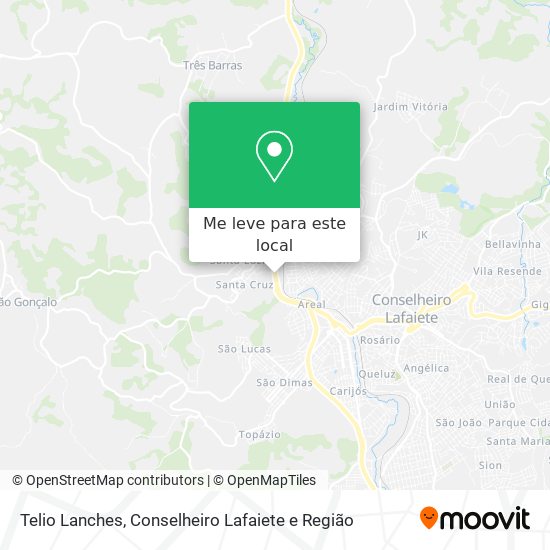 Telio Lanches mapa