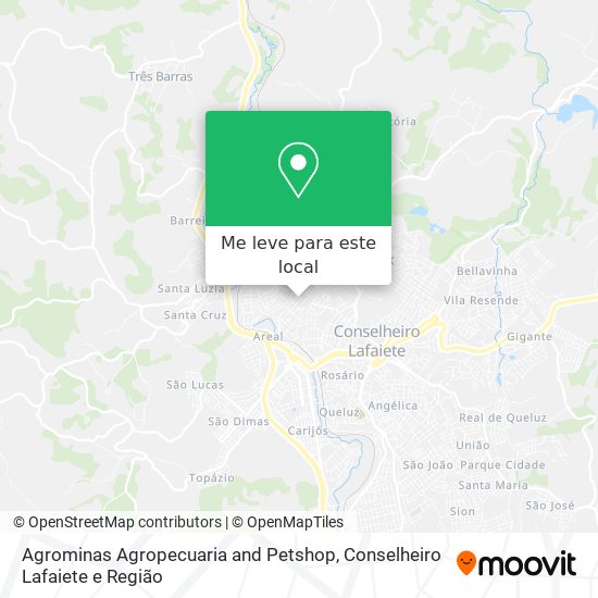 Agrominas Agropecuaria and Petshop mapa
