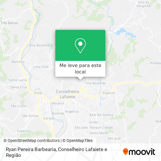 Ryan Pereira Barbearia mapa
