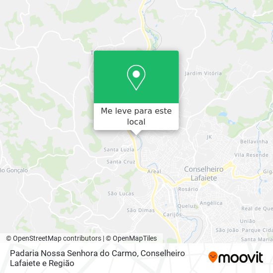 Padaria Nossa Senhora do Carmo mapa