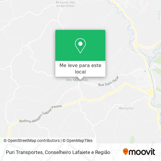 Puri Transportes mapa