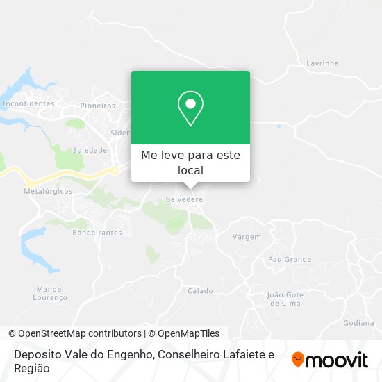 Deposito Vale do Engenho mapa