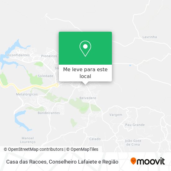 Casa das Racoes mapa