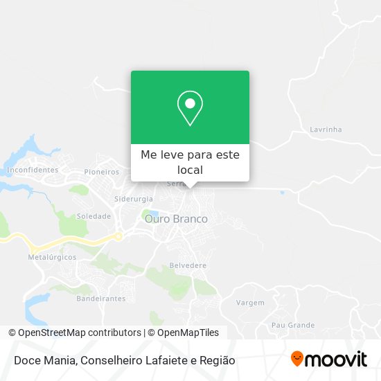 Doce Mania mapa